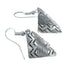 Native American Genuine Sterling Silver Hook Dangle Earrings AX129667
